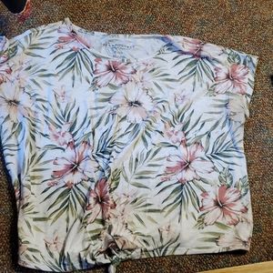 Flowered Crop top